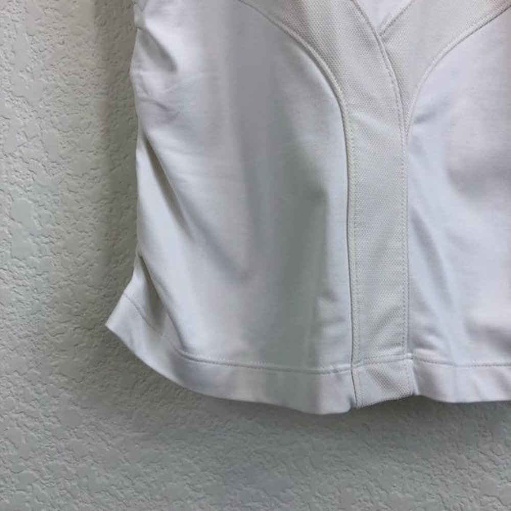 Splits59 Compression Mesh Ruched Side Racerback Workout Tank - Picture 6 of 7